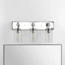 Safavieh Warley 10.25 in. H Three Light Cylinder Wall Sconce, Nickel