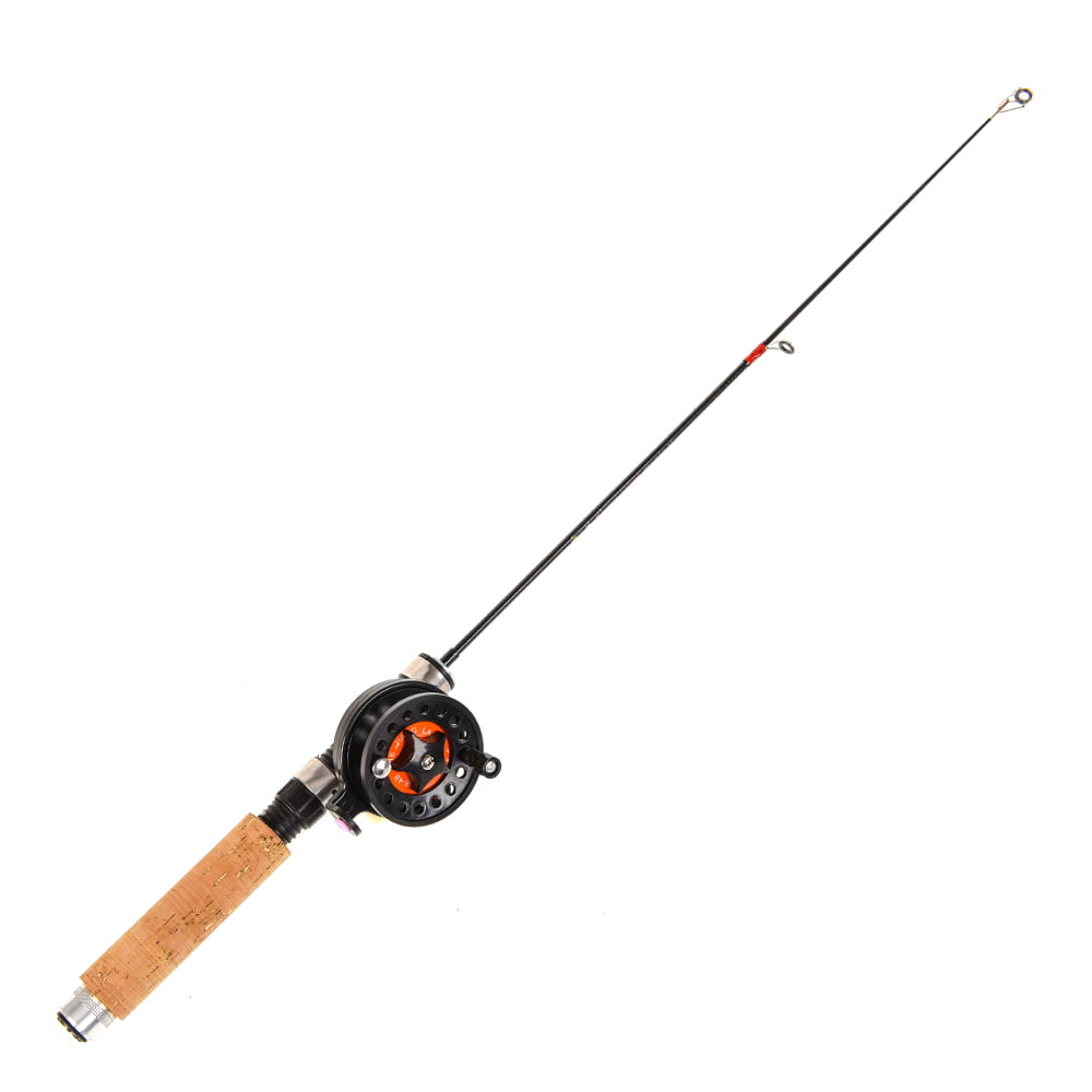 Walmeck Telescoping Ice Fishing Rod Set Mini Pole Winter Ultra-Light Ice Fishing Reel Set Fishing Tackle Tool
