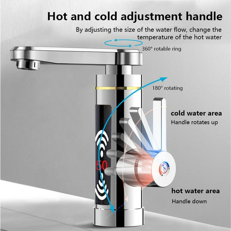 Instant electric faucet household kitchen fast thermal electric water  heater - Walmart.com