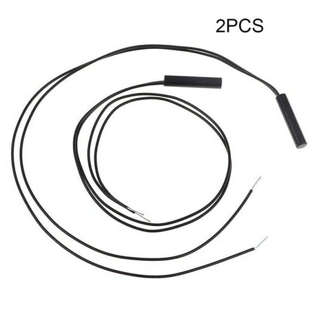 

Goodhd 2Pcs Cylindrical Plastic Mounted Reed Proximity Switch Magnetic Sensor Normal Open