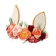 thumbnail image 3 of Diadema con corona de flores y orejas de conejo creativas, accesorio decorativo de Pascua para niños Estilo A, 3 of 9