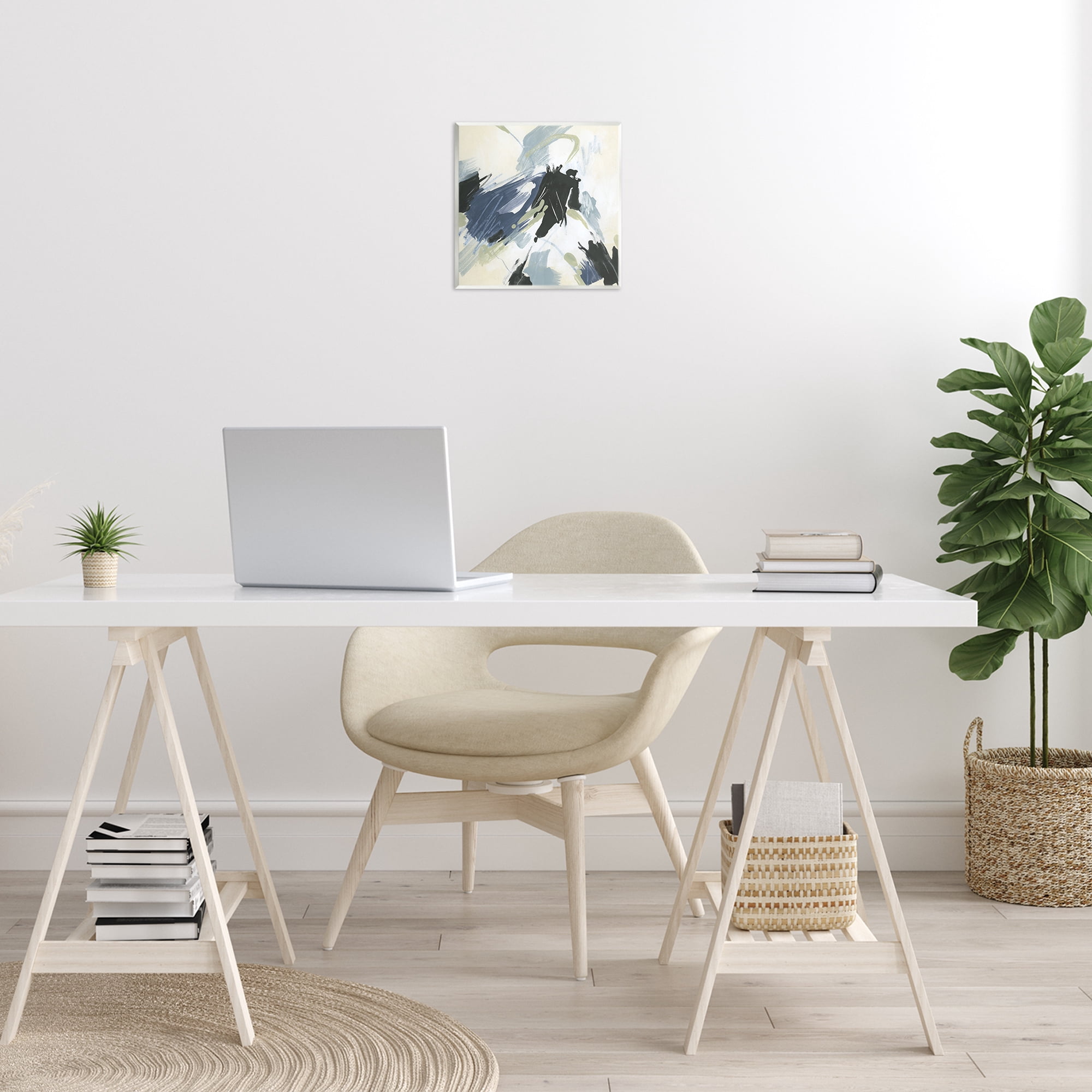 Stupell Industries Dynamic Abstract Pattern Abstract Painting Unframed Art Print Wall Art, 12 x 12