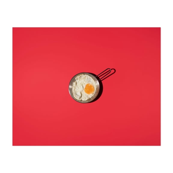 Egg in the pan - Photography Breakfast Minimalist Kitchen Decor Pop Art Modern Art Unframed Wall Art Print 4 x 6 inches
