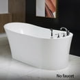thumbnail image 2 of WOODBRIDGE 67" Freestanding Bathtub Contemporary Soaking Tub BTA0084, 2 of 7