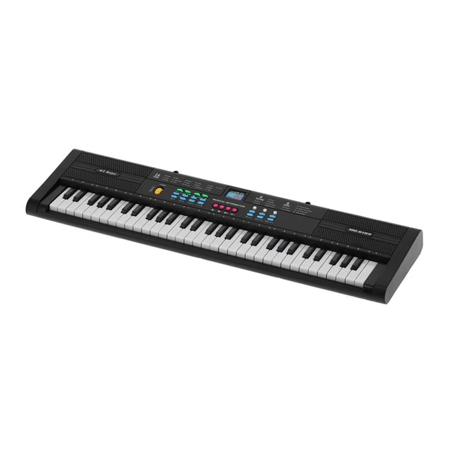 Spptty Multifunctional Piano,Keyboard Piano Instrument 61 Keys Electric Multifunctional with USB Cable Microphone MQ6189,Electric Keyboard with Microphone