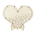 thumbnail image 2 of Wedding Guest Book Personalized Wooden Hearts Rustic Wedding Decorations, 2 of 8