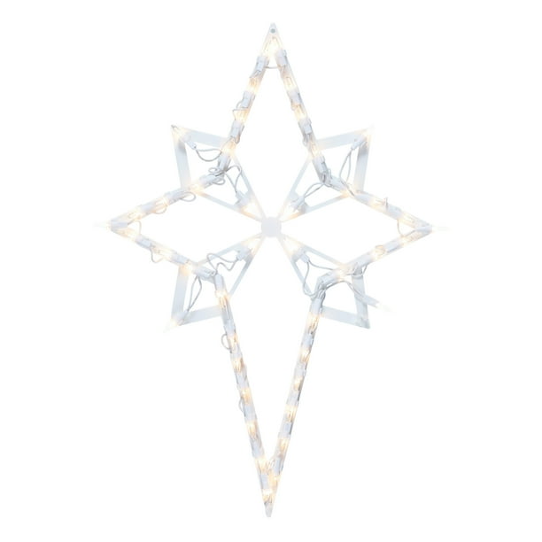 Holiday Time Lighted Hanging Star Christmas Decoration