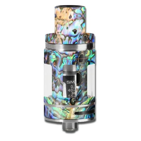 Skin Decal For Smok Micro Tfv8 Baby Beast Vape Mod / Abalone Swirl Shell Design