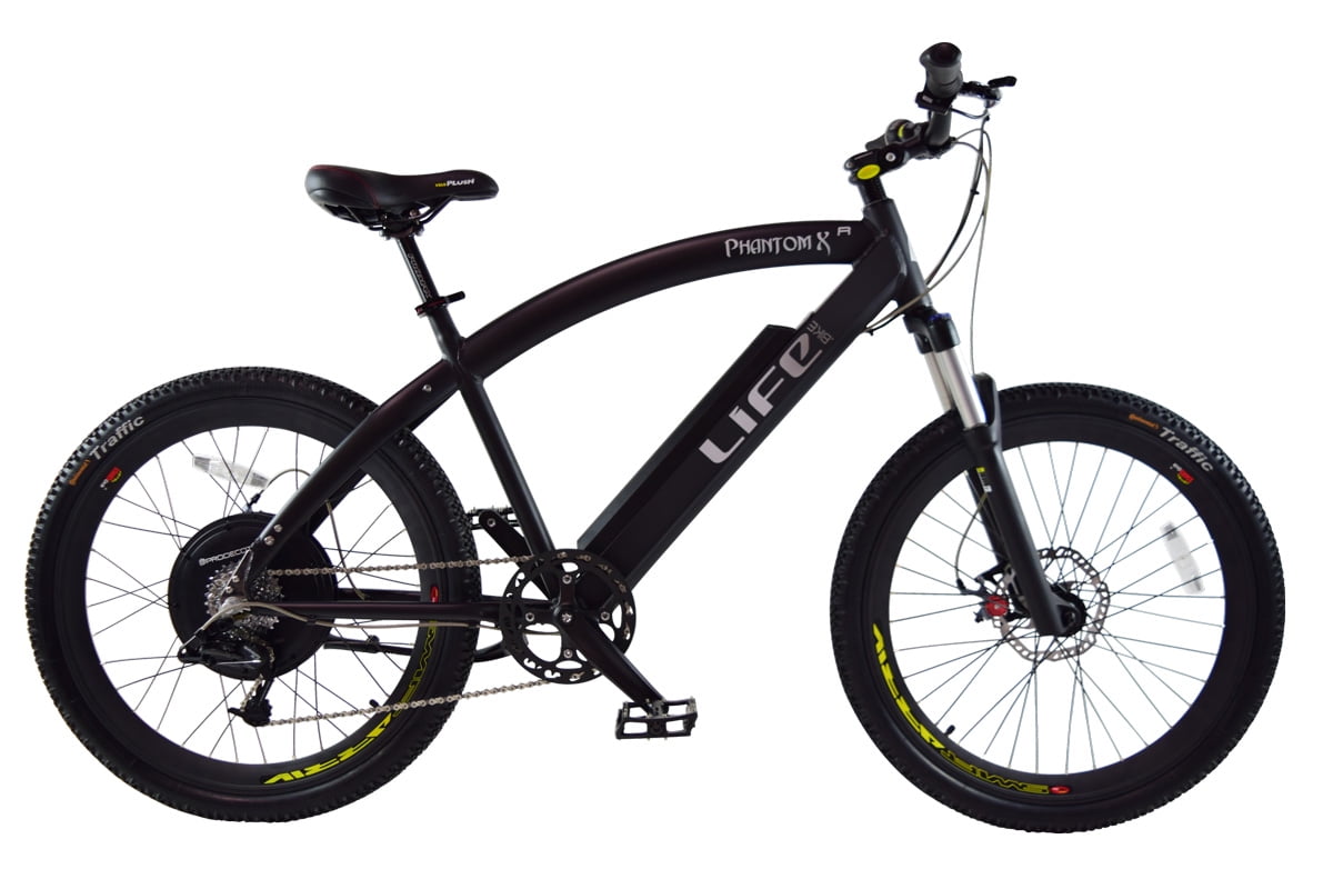 Phantom XR 400 Black Cruiser Electric Bike Life EV EBike AllTerrain