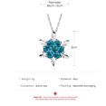 thumbnail image 3 of SIfdSeng Full Diamond Snowflake Necklace Creative Christmas Gift Pendant Necklace, 3 of 9