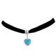 thumbnail image 5 of Minnieouse Collar Cadena de cristal Colgante Moda Joyería exquisita Compromiso de boda ajustable Novia Hermana Gargantilla Azul Azul 2piezas Minnieouse CBP287199, 5 of 6