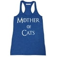 thumbnail image 1 of P&B Mother of Cats Funny Women's Tank Top, Heather Royal, S, 1 of 2