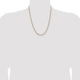 thumbnail image 4 of Diamond2Deal 14K Yellow Gold 2.5mm Semi Solid Diamond-cut Rope Chain Necklace for Women 22", 4 of 6