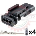 thumbnail image 3 of Ballenger Motorsports - 3 Way Connector Receptacle Kit Replacement for BRZ / FRS Igntiion Coil, VW Crank/Cam/Ethanol sensor, 3 of 3