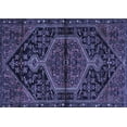 thumbnail image 1 of Ahgly Company Machine Washable Indoor Rectangle Medallion Blue Traditional Area Rugs, 7' x 9', 1 of 4