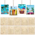 thumbnail image 1 of Kit de madera para manualidades de playa y verano COCHIE, 12,3 x 15 cm, 10 unidades, 1 of 7