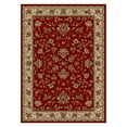 thumbnail image 2 of Radici Usa Como Area Rug 1597 Red Italian Bordered 5' 3" x 5' 3" Round, 2 of 2