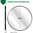 Round Mirror 48 inch, Large Circle Mirror for Wall, Round Bathroom