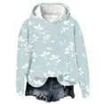 thumbnail image 4 of Utoimkio 2025 Graphic Hoodies for Women Cute Pullover Long Sleeve Sweatshirts for Women Loose Fit Floral Print Hooded Tops Fall Winter Clothes, 4 of 4