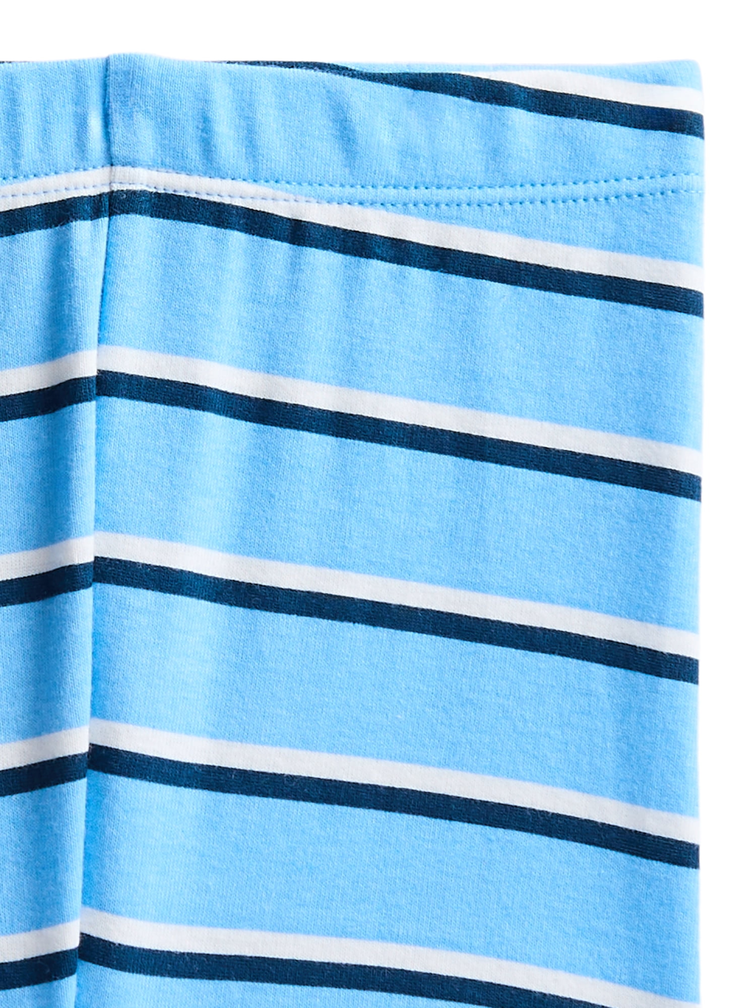Wonder Nation Toddler Boys Short Sleeve Tee and Shorts Cotton Tight Fit Pajama Set, 4-Piece, Sizes 12M-5T