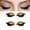 Gold, variant on Lazy Eye Shadow Eyelash Patch, Eyeshadow Eyelashes Makeup Stickers with False Lashes & Shadow, 2-In-1 Natural Waterproof Reusable Colorful Eye Makeup Stickers for All Eye Shapes