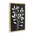 thumbnail image 3 of Stupell Industries Leaf Whispers on Black Gold Framed Floater Canvas Wall Art design by Andrea Haase, 31 x 21, 3 of 9