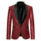 thumbnail image 3 of Traje casual para hombre, escenario personalizado, presentador de presentaciones, MC, traje con lentejuelas de color sólido, chaqueta para hombre, 3 of 5