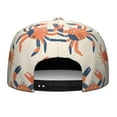 thumbnail image 4 of Marine Adorable Crab Baseball Cap Men Women Adjustable Snapback Flat Bill Hip Hop Hat for Running Traveling, 4 of 7