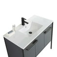 thumbnail image 3 of Fine Fixtures  Oakville Bathroom Vanity  with White Ceramic Sink Onix Grey - Black Hardware 42 Inch, 3 of 8