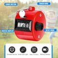 thumbnail image 3 of TOODOO 6 Pack Hand Tally Counter 4 Digit Mechanical Palm Clicker Plastic Hand Held Counter Clicker with Metal Finger Ring for School Golf Sports Events Office Stadium, 3 of 10