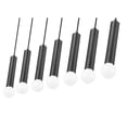 thumbnail image 6 of Z-Lite Stari 7 Light Linear Chandelier in Matte Black color, Steel frame, 6 of 8