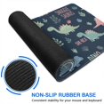 thumbnail image 6 of Long Mouse Pads for Desk,Dark Blue Girl Themed Dinosaurs Pattern Desk Mats on Top Of Desks, Desk Mouse Pad Extra Large with 3mm Non-Slip Base and Stitched Edge for Gaming,Office,Work,Home 35.4"x15.7", 6 of 6