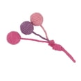 thumbnail image 4 of Bola de sisal colgante para gato, masticable, colorida, interactiva, de cuerda de sisal, juguete para mascotas de interior, color rosa, morado, 4 of 14
