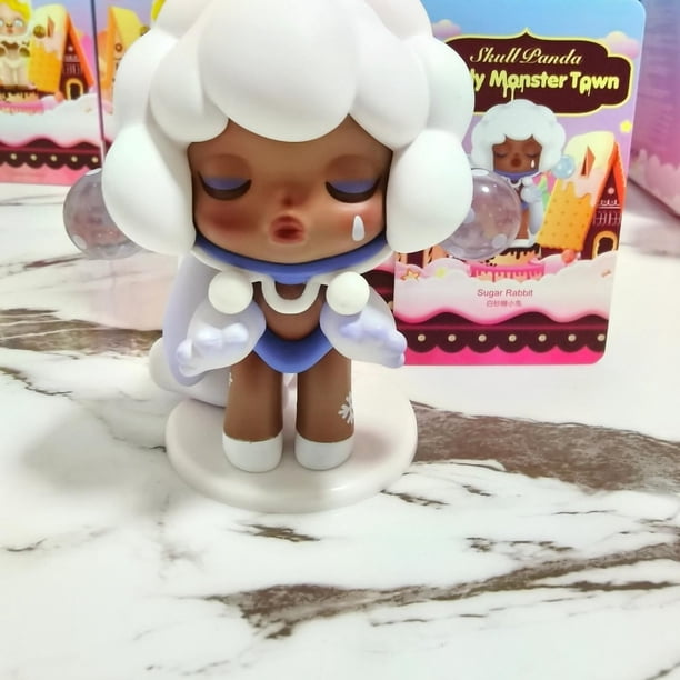 Venta caliente de la serie Skull Panda Candy Monster Town, caja ciega, lindas muñecas de juguete, réplicas de modelos de muñecas, juguetes de escritorio, adornos, regalo de Navidad