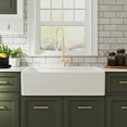 thumbnail image 5 of DeerValley DV-1K505 Fireclay Farmhouse Kitchen Sink 36 inch with Grid and Strainer Combo in White, 5 of 18