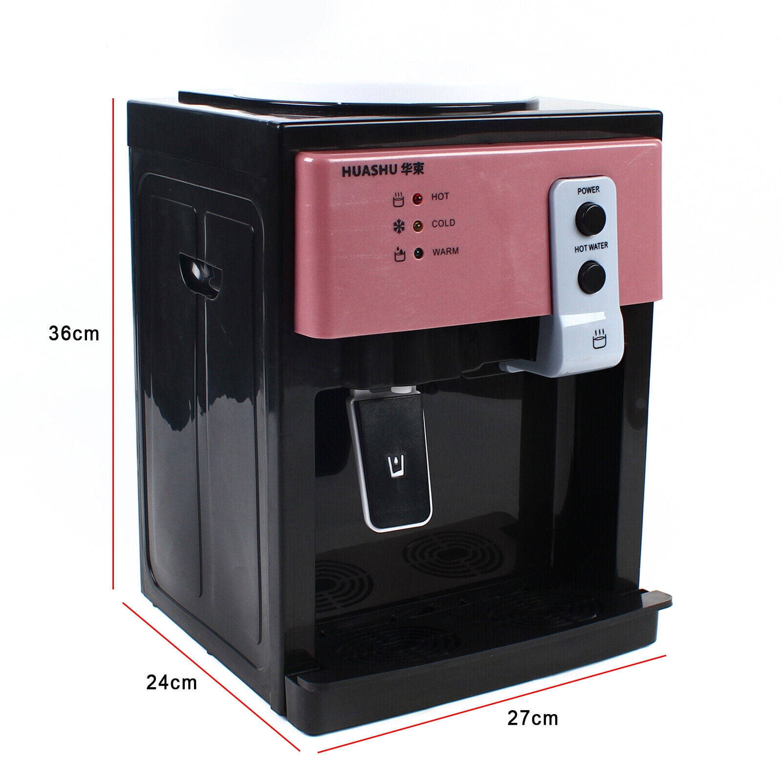 Loyalheartdy 5 Gal Electric Hot and Cold Water Cooler Dispenser  550W Desktop Top Loading Home Office