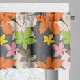 thumbnail image 3 of Ambesonne Fall Valance Pack of 2, Simplistic Autumnal Leaves, 54"X12", Multicolor, 3 of 5