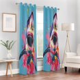 thumbnail image 6 of Blackout Curtains Window Curtain for Bedroom Living Room 1 Panel 82"x52" Shark with Paint, 6 of 8