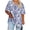 Blue, variant on Staron Summer T-Shirts for Women Plus Size Oversized V-Neck Short Sleeve Casual Loose Basic Solid Tee, Blue 4XL