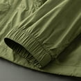 thumbnail image 5 of YLSDY Fashion Men Outdooor UV Jacket Outdoor Lightweight Sun Protection Shirts Hooded Long Sleeve UPF 50+ Zip Up Hoodies Breathable Army Green L, 5 of 5