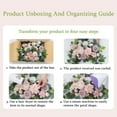 thumbnail image 5 of Wedding Arch Flowers Artificial Flowers Floral Swag for Lintel Arrangement Rose for Wedding Welcome Signs Reception Backdrop Decoration, 5 of 8
