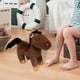 thumbnail image 1 of Caballo de peluche de juguete, simulación abrazable, decoración de habitación de niños, almohada, Animal relleno para niños, niñas, adultos, regalo de S café, 1 of 10
