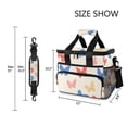 thumbnail image 3 of FORMRS Insulated Cooler Bag 24 Cans Capacity Soft Leakproof Lunch Box with Side Pockets, Red Butterflies, 3 of 7