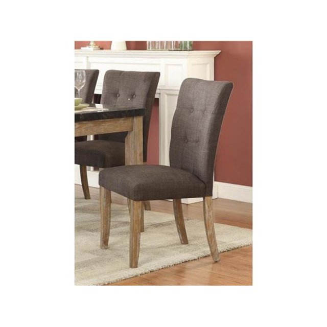 Homelegance 5285S Huron Collection Chêne Clair Chaise d'Appoint&44; 19 x 25 x 39 Po - Lot de 2