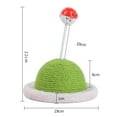 thumbnail image 7 of SPRING PARK Cat Scratching Ball - Scratcher Board for Cats and Kittens with Sisal Rope, Hanging Bell Toy for Interactive Play, 7 of 7