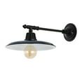 thumbnail image 7 of JONATHAN Y Bonner 12" 1-Light Farmhouse Industrial Indoor/Outdoor Iron LED Victorian Arm Outdoor Sconce, Navy, 7 of 7