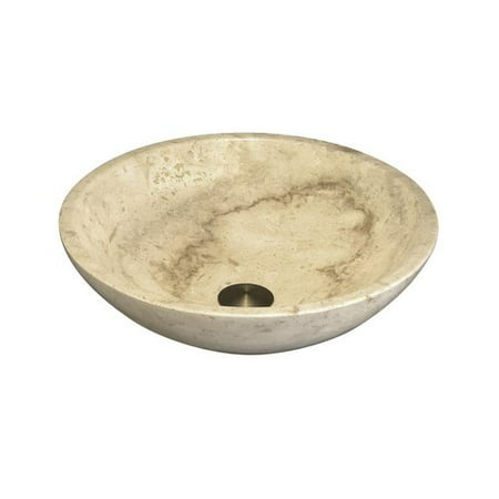 - Lenova Above Counter Bowl Stone Circular Vessel Bathroom Sink