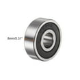 thumbnail image 3 of 628-2RS Deep Groove Ball Bearings, Chrome Steel Z3 Double Rubber Sealed Bearing 8mm x 24mm x 8mm, 10 Pack, 3 of 5