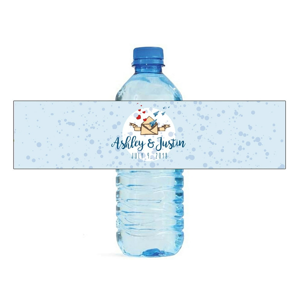 Love Letter Wedding Anniversary Engagement Party Bridal Shower Water Bottle labels Birthday ...