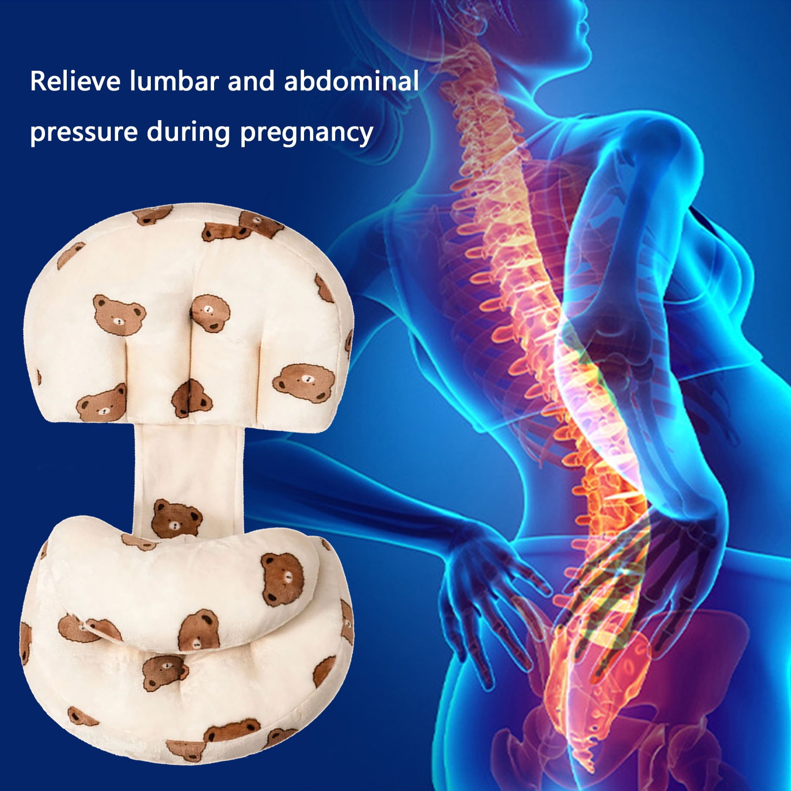 Pillows Adjustable Sleeping Pillow Printed Bear Pattern Maternity Pillow Detachable Body Pillow for Sleeping